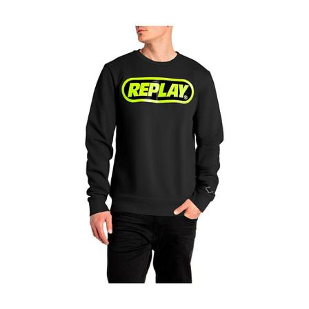Replay Sweatshirts svart, Herr, Herr, Storlek: 2XL