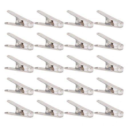 (pow yeah!) 20 st Metallklämmor Rostfritt Stål Klädnypor Tvättklämmor Underklädesklämmor