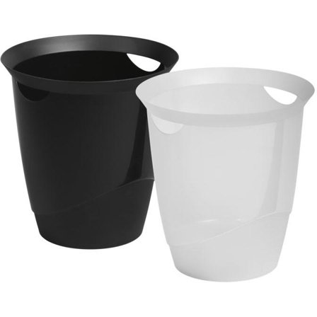 DURABLE TREND Waste Bin 16 Litre Capacity Stylish Home & Office Waste Basket Black - 1701710060