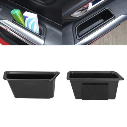2 st. Förvaringsfack för dörrhandtag fram, svart, ersättning för Mustang 2015‐2017