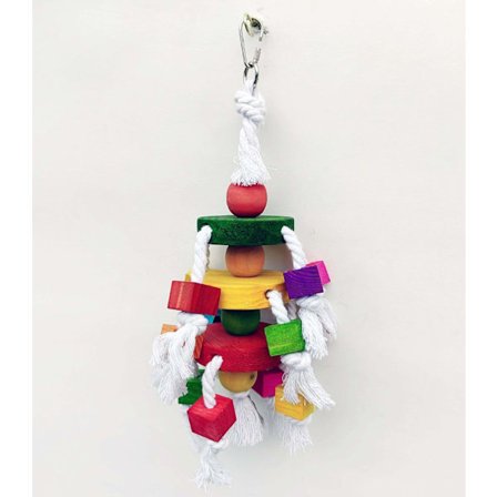 Lemmikkieläinten lelut, papukaijalelut, värikkäät puiset lintulelut, hiontapurulelut