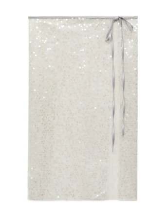 Sequin Beach Wrap Silver Mango