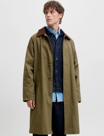 Jack & Jones Jorwythe Mac Coat - Khaki green - M