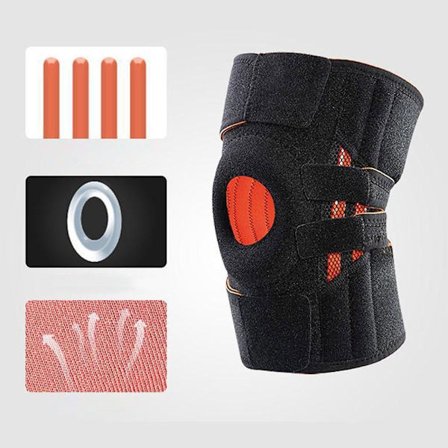 Knestøtter Sports Knebeskytter SVART