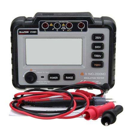 Vc60b+ Digital Isolationsmotstandstester Megger Megohmmeter LCD-skjerm