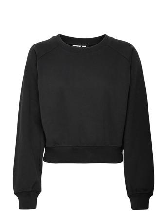 Sthlm Crop Crew Sweatshirt Trøje Sort Björn Borg