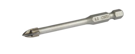 Ironside 202166 Kakelborr 4-skär, 750-2000 rpm Ø6x75 mm, Borra & mejsla