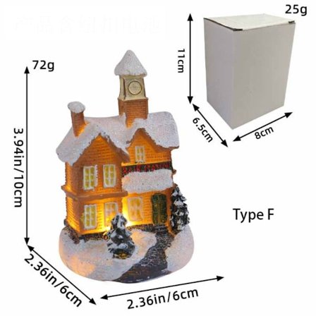 Mini House Miniatyr julepynt F F