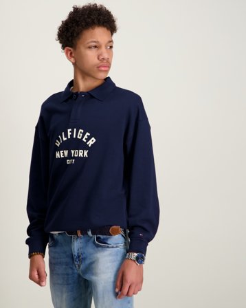 Tommy Hilfiger HILFIGER GRAPHIC SWEATSHIRT Blauw Truien Jongens - Kids Brand Store