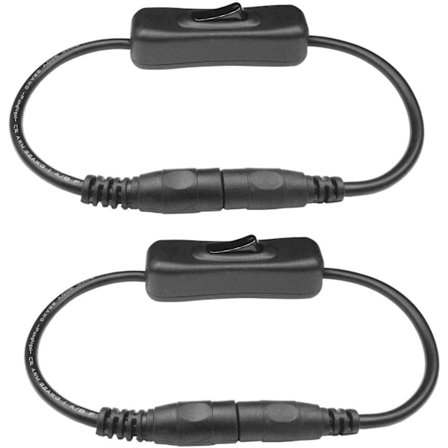 2 st DC 12V strömbrytare kabel DC strömbrytare 5,5 mm x 2,1 mm kabel för LED-remsa strömbrytare DC strömbrytare uttag för LED-remsa och andra DC 5V 9V