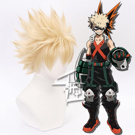 My Hero Academia Bakugo Katsuki Xiaosheng Bakugo -cosplay- peruukki