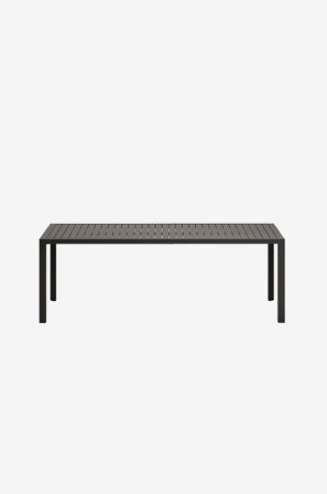 Kave Home - Matbord Culip, 100 x 220 cm - Grå - Matbord utomhus - Från Homeroom