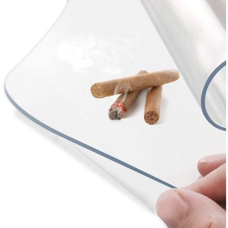 IC Transparent Stolmatte Kontorstol Gulvbeskyttelse 80x120cm Hård