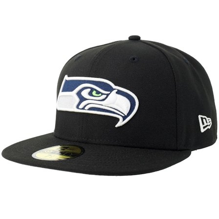 New Era - NFL Svart fitted Caps - Hatstore Exclusive x Seattle Seahawks 59FIFTY Black Fitted @ Hatstore