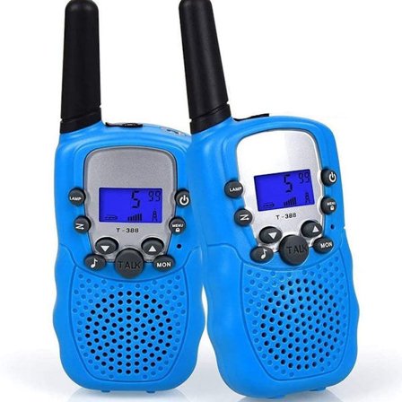 T388 Barne Walkie Talkie 8 Kanaler Radio Barne Lommelykt Walkie