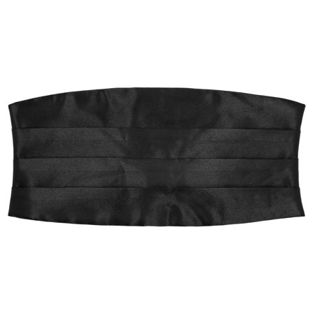 Ceinture de smoking noir brillant pour hommes - Ceintures de smoking