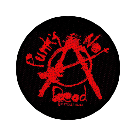 Punks Not Dead Standard Patch One Size Svart/Röd