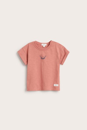 Newbie | Kortermet T-skjorte med trykk | Rosa