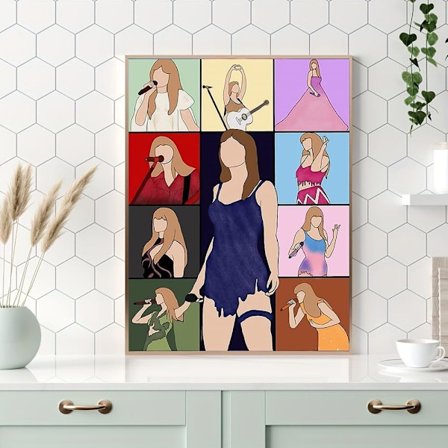 Uusi 30 × 40cm Taylor Swift 5D timanttimaalaus Laulaja Käsintehty koristeellinen maalaus DIY pyöreä timantti timanttitarralahja A