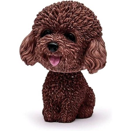 Bedårande bilhundfigur skakar på huvudet och vickar på huvudet