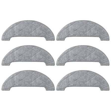 6 stk. Erstatningsdeler Kompatibel med Q6 Pro Robotstøvsuger Reservedeler Tilbehør Støvklut