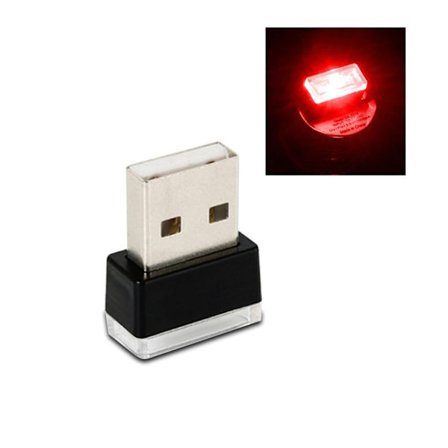 Mini USB LED-autovalo Automaattinen sisätilojen tunnelmavalo hätävalo
