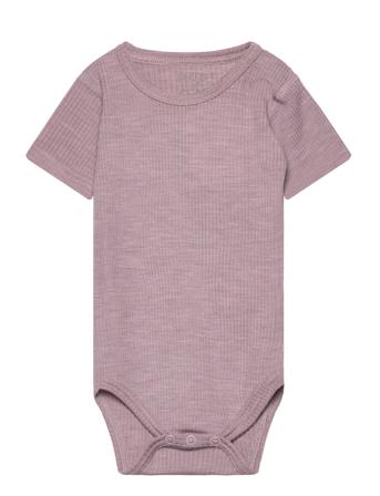 Bet - Bodysuit Bodies Short-sleeved Purple Hust & Claire