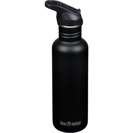Klean kanteen Classic Flip Seal Sport drikkeflaske 800 ml, svart