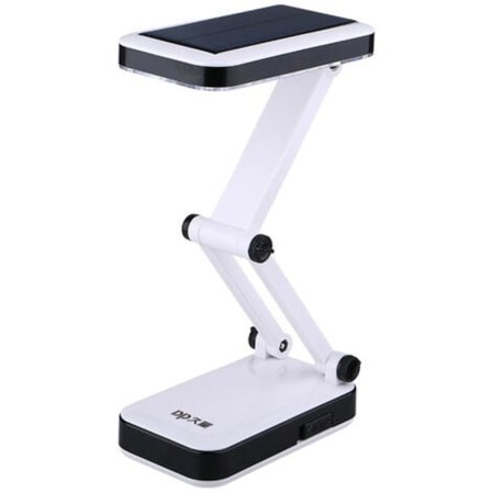 LED Solcells-Skrivbordslampa Vikbar Läslampa Uppladdningsbar Bordlampa med Kabel för Ögonskydd Skrivbordslampa 2 Ljusstyrkenivåer