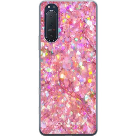 Kompatibelt Mobildeksel til Sony Sony Xperia 5 II Cactus and Friends – PinkGlitter