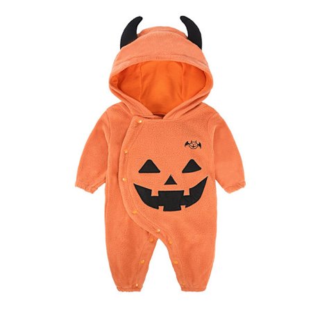 2022 höst- och vinterkläder baby onesie baby Halloween pumpa