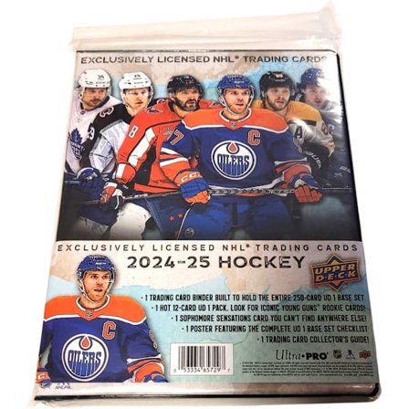 Hockeykort + Samlekortmappe - 2024-25 Upper Deck Serie 1 NHL