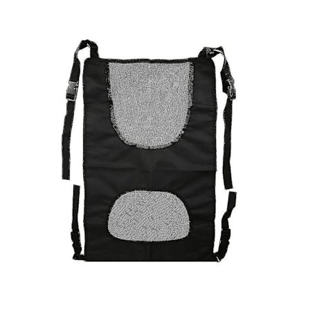 Justerbar Bilsikkerhed Bagerste Sæde Pet Gate Barrier Mesh Bur Net Bil Hund (1 Stk, Sort)