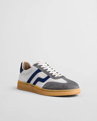 GANT - Cuzmo sneakers i semsket skinn til herre til herre stone grey