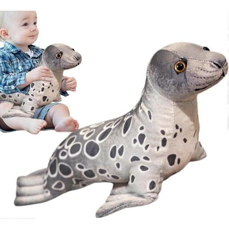 Seal Plush Toys, Seal Stuffed Animals, Lifelike Soft Seal Shaped Plush Toys - Multifunctional Marine Animal Plush Toys