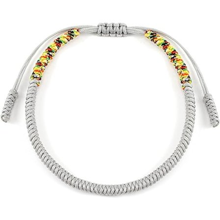 Lykkearmbånd håndlavet, flettede snorearmbånd, justerbar reb charme personligt armbånd til kvinder, mænd, bedste ven, par