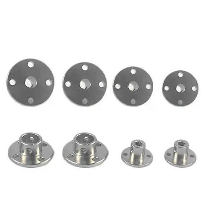 [PL】10 stk. Rørfittings Flange Stiv Flange Kobling Motorstyringsaksel Kobler 3/4/5/6/8/10/11/12/14mm Motorkontakt