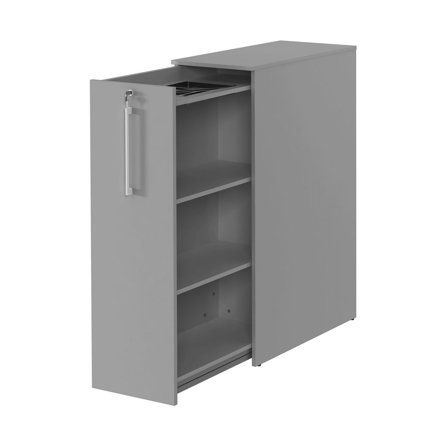 DENORD DESIGN 3xA4 sidoskåp vänster grå - Lyreco - Kontorsmöbler och inredning - Skåp och hyllor - Förvaringsskåp