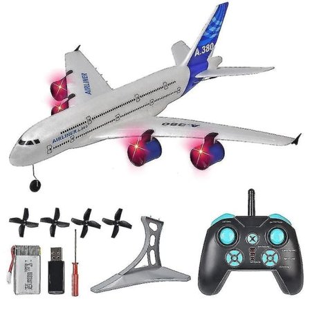 A380 Rc Fly B747 Flymodell Rc Fastving 3ch 2.4g Fjernstyrt Fly Rtf Leke -hg