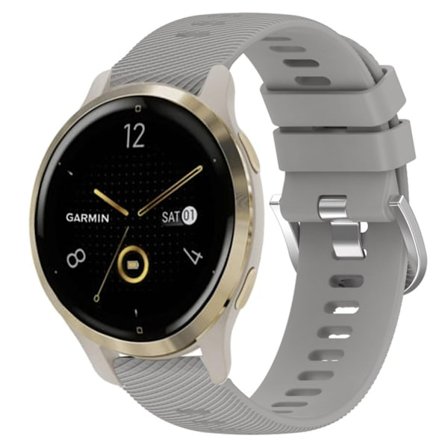 Garmin Venu 2S Silicone Watch Band - Gray