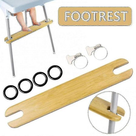 Træfodstøtte til højstol Fodstøtte Behagelig støtte Til 4,2 cm lang stol Newway