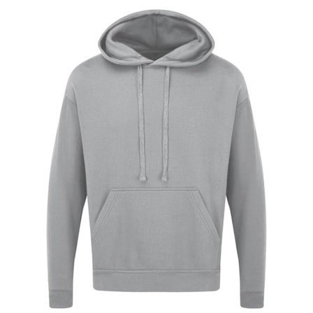 Ultimate Everyday Apparel Unisex Vuxen Hoodie 5XL Gråmelerad