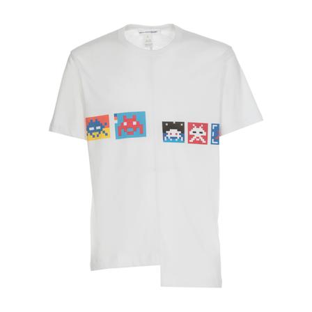 Comme des Garçons, T-Shirts Wit, Heren, Maat:L
