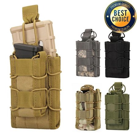 Molle Tactical Magazine Pouch Dubbeldäckare Single Airsoft Tactical AK AR M4 AR15 Rifle Pistol Mag Carrier Pouch