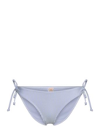 Striba Bibi Bikini Briefs Swimwear Bikinis Bikini Bottoms Side-tie Bikinis Blå Becksöndergaard