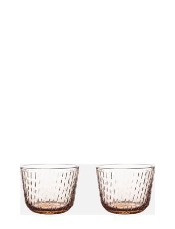Syksy Glass Tumbler 2Dl 2 Pcs Home Tableware Glass Drinking Glass Yellow Marimekko Home