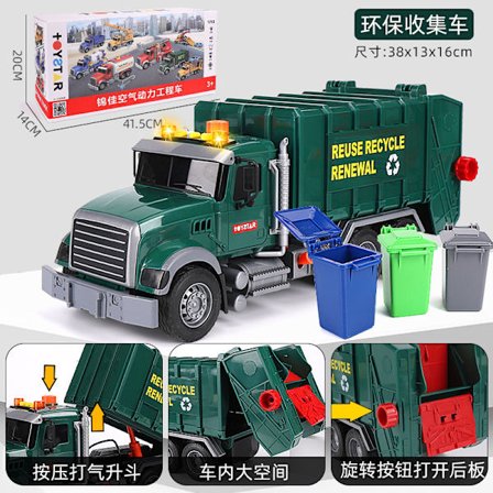 Trä Grävmaskin & Kran - Stort Fordonsset i Trä | Bygglek för Små Pojkar