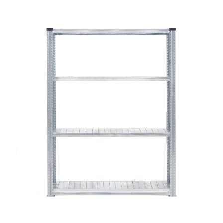 Regalsystem TRANSFORM, Grundmodul mit 4 Böden, 1972 x 1200 x 800 mm, verzinkt