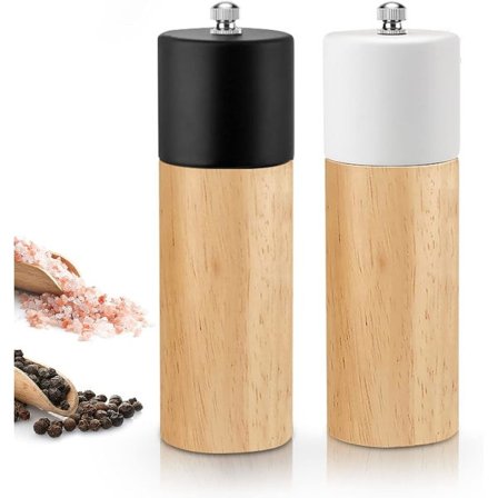 IC Ekträ Salt- och Pepparkvarn Set med Justerbar Keramisk Kvarn 6,5 tum