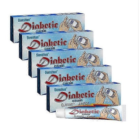 Høykvalitets 1-5x Diabetisk Fotkrem Hudlindring FOTkrem Naturlig Lindrende Krem 20g